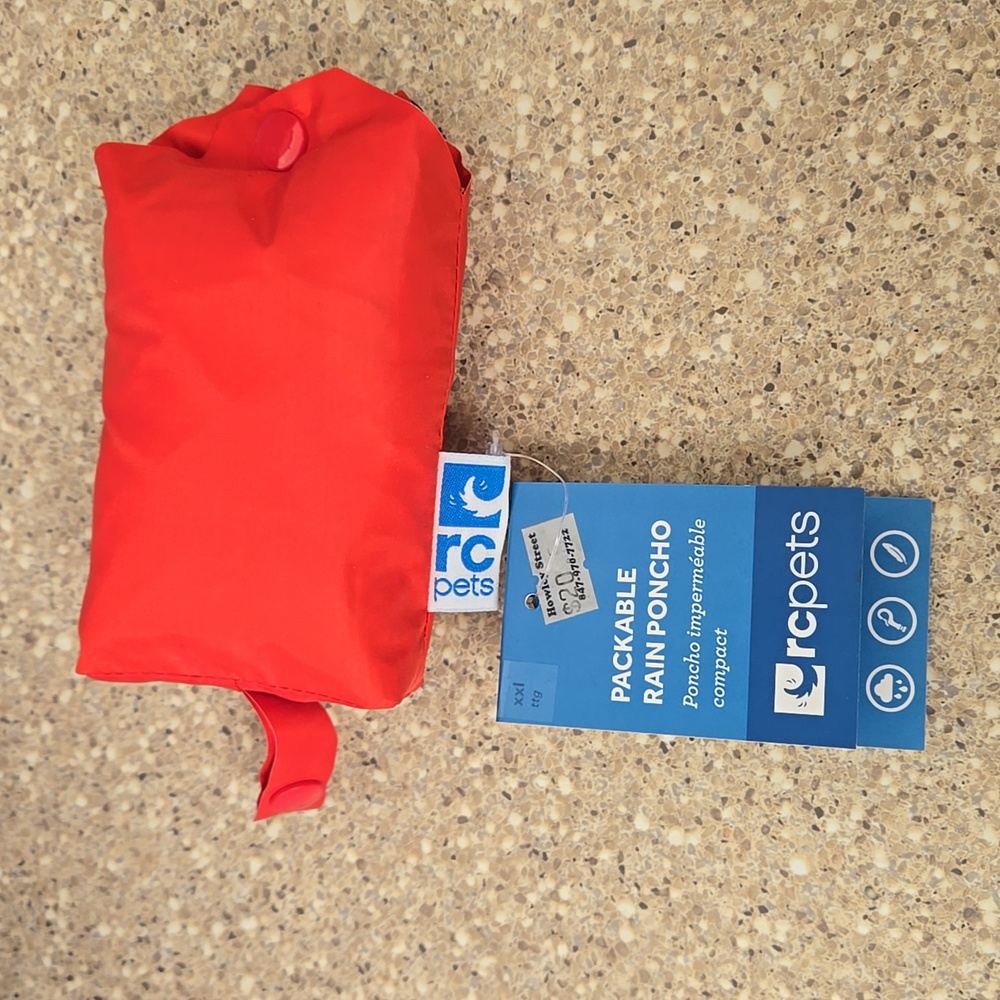 Red Dog Rain jacket lightweight poncho XXL